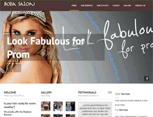 Tablet Screenshot of bodasalon.com